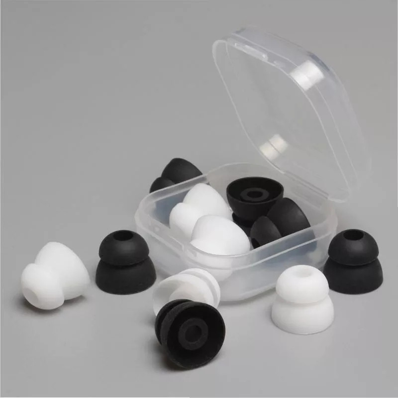 Амбушюри для вакуумних навушників, двофланцеві, комплект 2 пари, в боксі (білий)