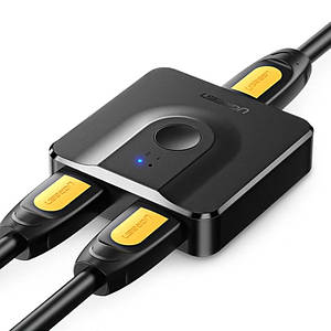 HDMI спліттер КАБЕЛЬ в комплекті біполярний на 2 x HDMI Ugreen CM217 (HDMI кабель 1 метр в комплекті)