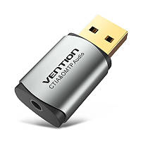 Внешняя звуковая карта USB 2 в 1 Vention CDLH0 стереофоническая 2.1 OMTP & CTIA