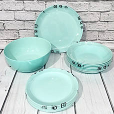 Сервіз Luminarc DIWALI LIGHT TURQUOISE 19 предметів, фото 3