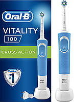 Електрична зубна щітка Oral b Braun Vitality D 100 (Голуба) Cross action