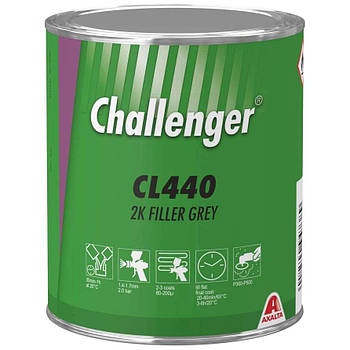 Акриловий грунт-наповнювач Challenger Filler CL440G 1 л сірий