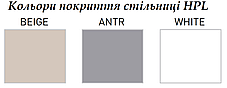 Стіл обідній Modern Wood-4L ніжки бук лак 1.007, стільниця HPL white 800*800 (ТМ Новий Стиль), фото 3