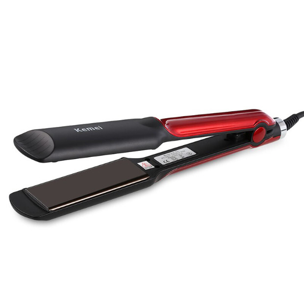 Стайлер для волосся випрямляч Kemei KM-531 Black|Red