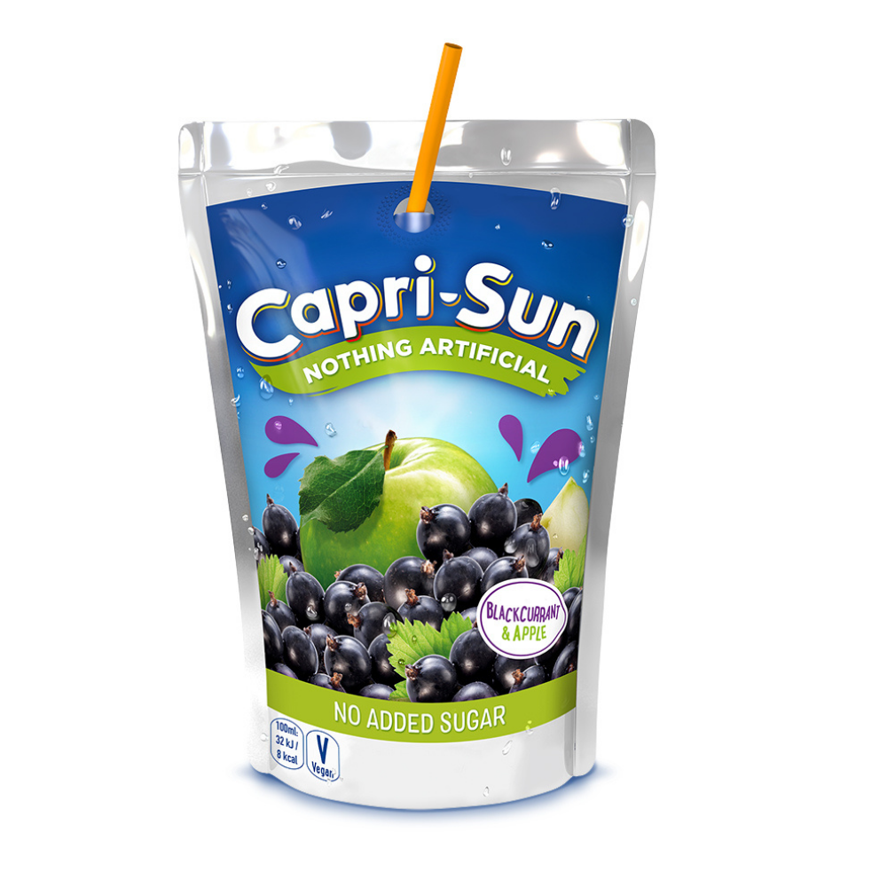 Сік Capri-Sun Blackcurrant & Apple Смородина Яблуко, 200 мл, 40шт/ящ