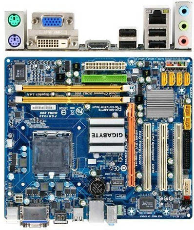 Мат. плата GIGABYTE GA-G41M-ES2H LGA775, підтримка Xeon, (б/в), фото 1