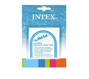 Ремкомплект для надувних виробів Intex, самоклейки 59631. Розмір 7 х 7 см, 6 шт, фото 1