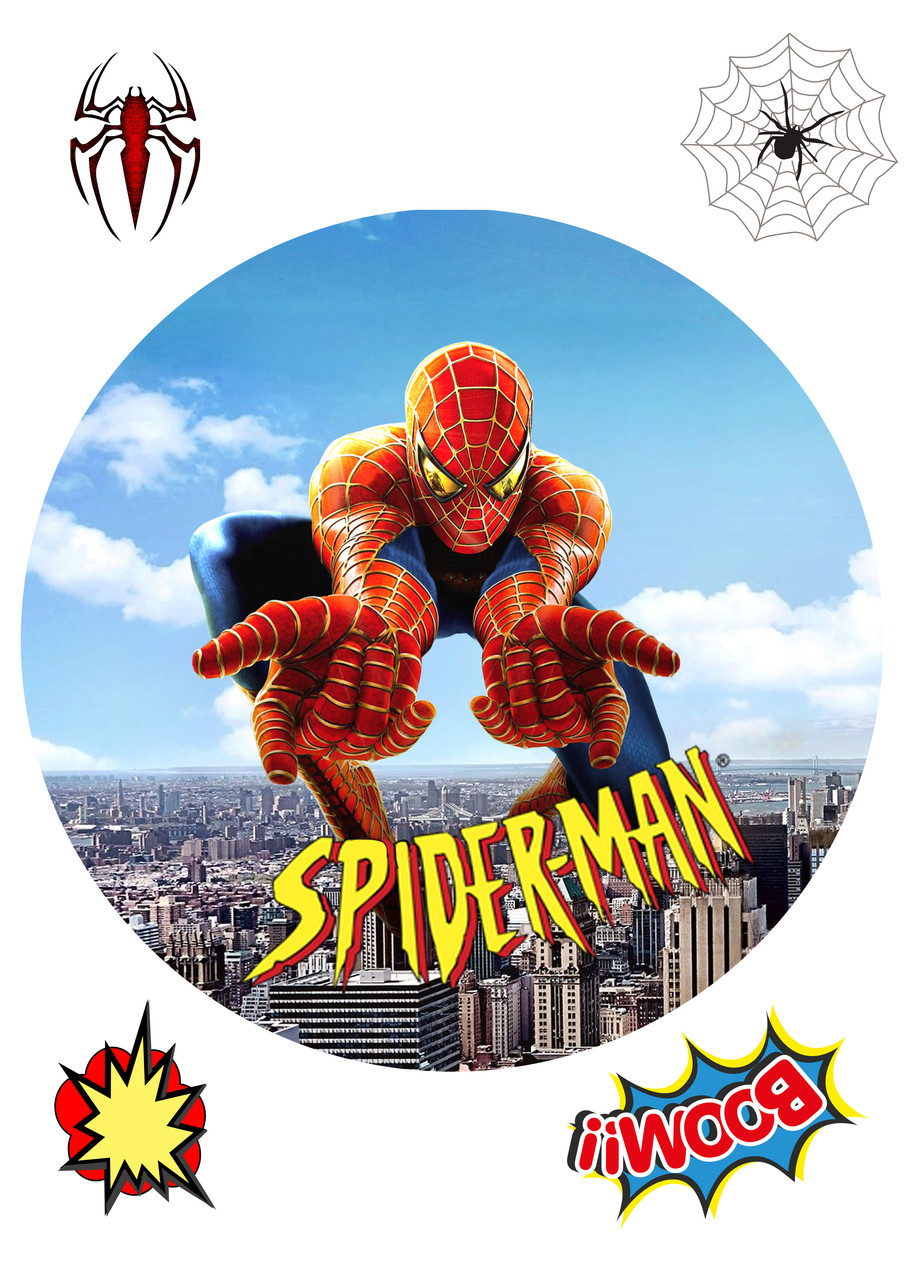 Вафельна картинка Людина павук 12