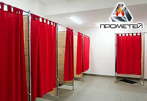 Прямий карниз під замовлення для примірювальних в магазини одягу, нержавіюча сталь Ø20мм, 25мм, 30мм, 32мм