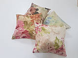 Комплект подушок Квіти апарель, 4 шт. 30х30см, фото 2