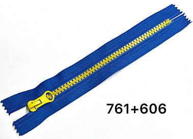 Синя блискавка з жовтим зубом 18см №5 тракторна кишенькова