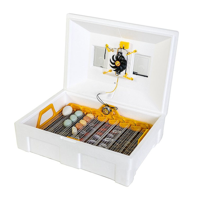 Інкубатор Теплуша Люкс на 72 курячих яйця з автопереворот ІБ 220/50 ТА