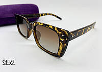 Жіночі сонцезахисні окуляри черепахові прямокутники