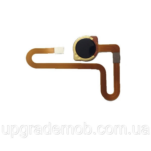 Шлейф Xiaomi Redmi Note 8 /Redmi Note 8 2021 з сканером відбитка пальця чорного кольору Space Black