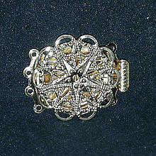 Застібка для бус і намист 28 х 20 мм колір золото