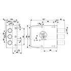 Накладний замок Mottura 20.501 S ліва, фото 2