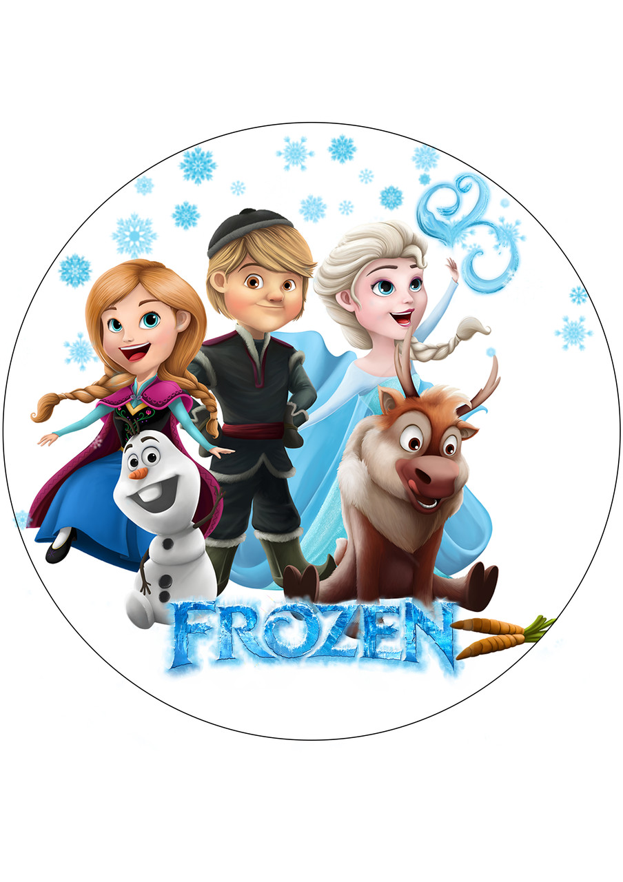 Вафельна картинка для торта Холодне серце 30