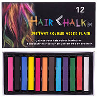 Цветные мелки для волос Hair Chalk in 12