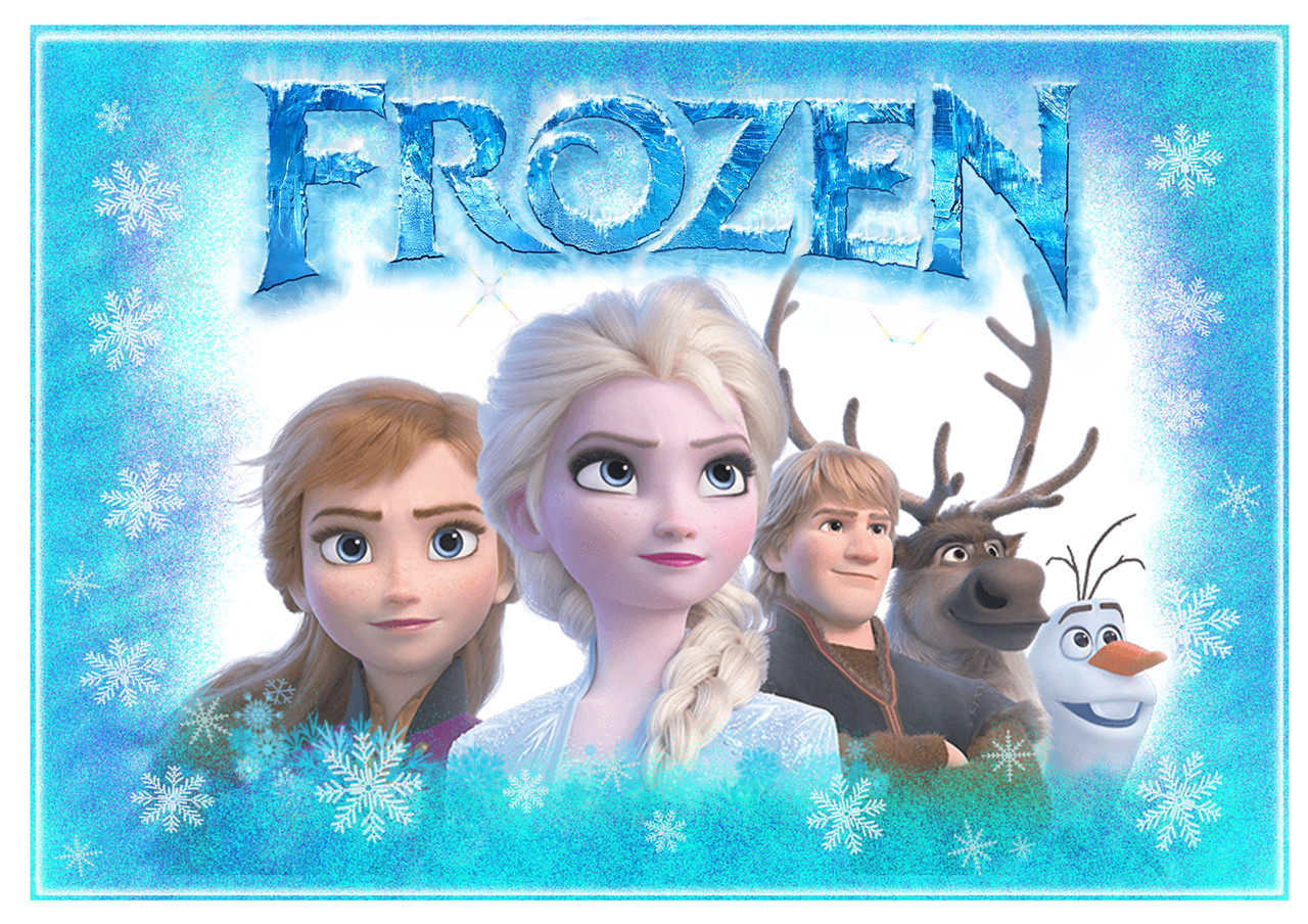 Вафельна картинка для торта Холодне серце 37