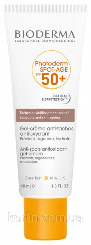 Bioderma Photoderm Spot-Age SPF 50+ Сонцезахисний крем проти пігментації та зморщок Біодерму Фотодерм SPF50+