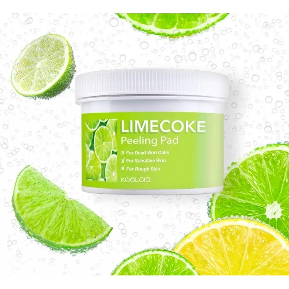 Koelcia Відлущувальні подушечки з екстрактом лайма Lime Coke Peeling Pad (120 ml-70 pads)