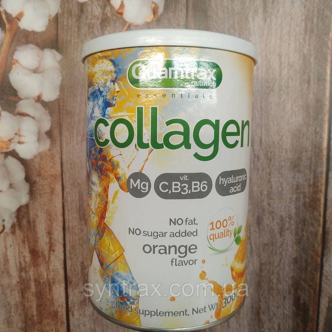 Quamtrax Collagen 300 g hyaluronic acid orange колаген
