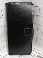 Чехол книжка для Nokia 2.4 Leather Черный