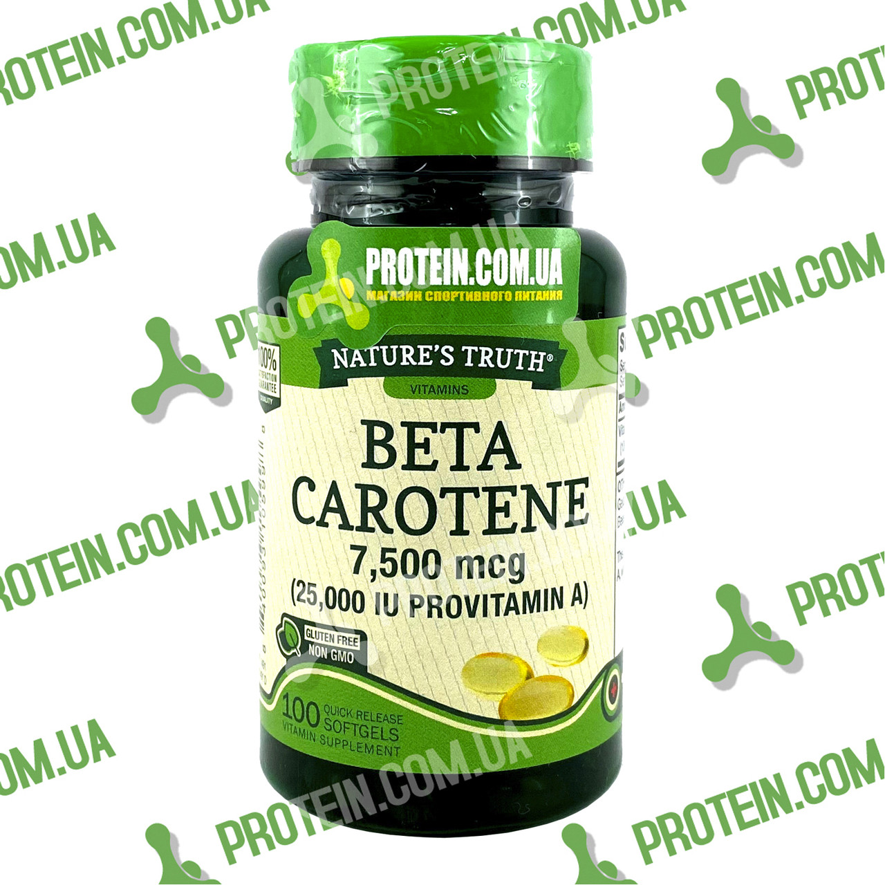 Бета-Каротин Nature's Truth Beta Carotene 7500 мкг (25000 IU Provitamin A) 100 капс