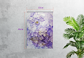 Папір пластик YUPO, для малювання алкогольними чорнилом, розмір 46х32см