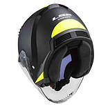 Мотошолом LS2 OF600 Copter II Urbane Matt Black HI-VIS Yellow, фото 5