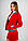 Весняний червоно-білий комплект: міні-юбка червона з декором, бомбер червоний, гольф білий з декором, фото 7