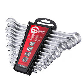 Набір ключів комбінованих 12 од. дюймових 1/4"-15/16" INTERTOOL HT-1303, фото 1