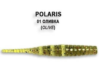 Силікон Crazy Fish Polaris 3" 01 6.8 см 8шт "Оригінал"