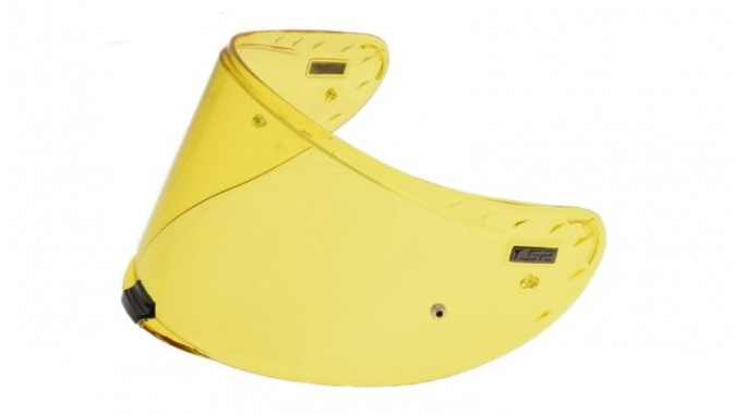 Візор (Скло) для шолома ff327 (жовтий), фото 1