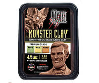 Профессиональная модельная глина MONSTER CLAY® Medium , 2.05 кг