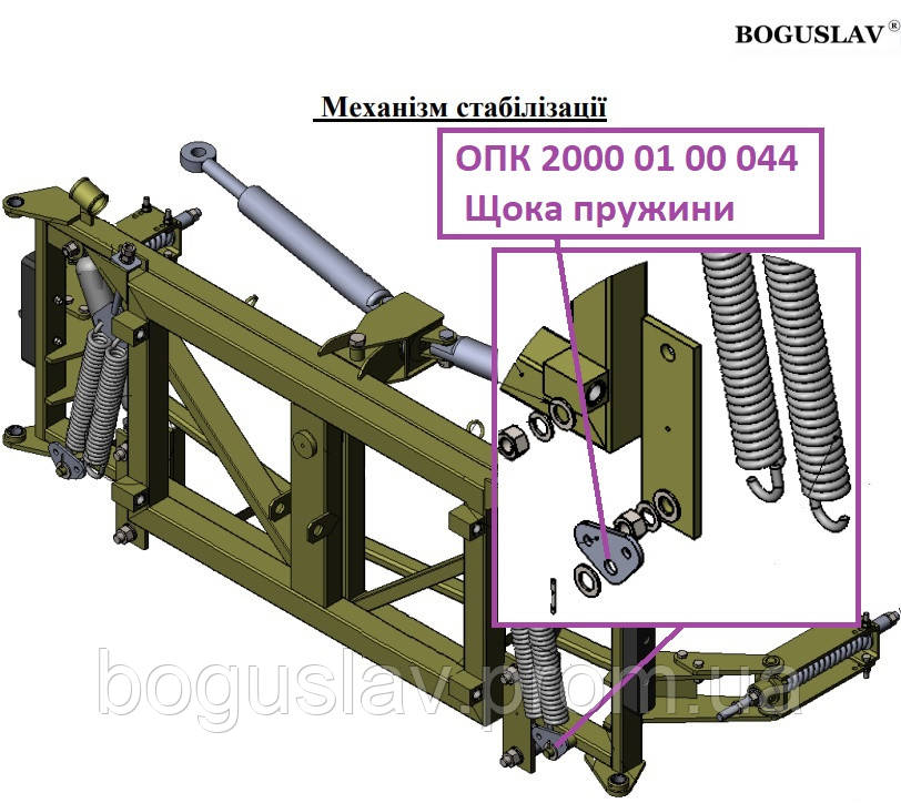 ОПК 2000 01 00 044 Щока пружини, фото 1