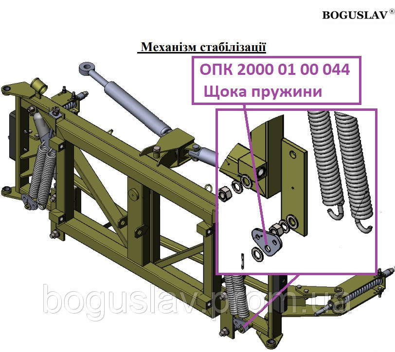 ОПК 2000 01 00 044 Щока пружини