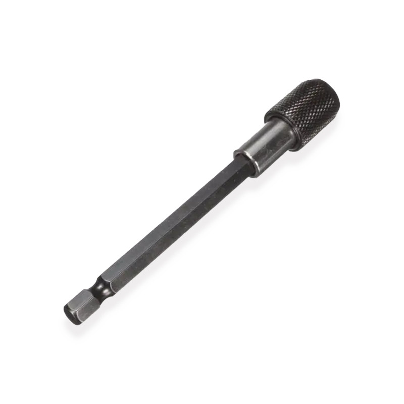 Тримач біт магнітний 1/4" 100мм з фіксатором, шестигранний, фото 1