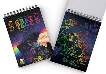 Набір для творчості "GRATTAGE" А6 малий (блокнот із гравюрами) GRT-02-02 G-Rich