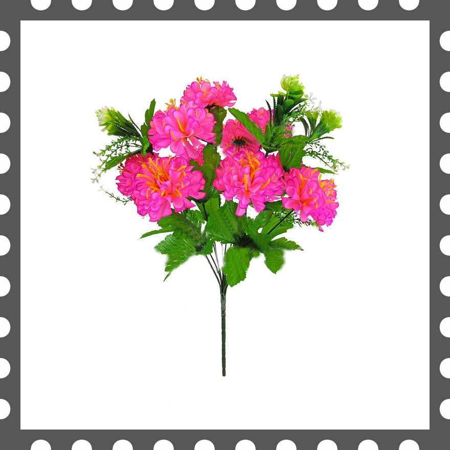 Штучні квіти Букет Жоржини, 13 голів, 470 мм кольори мікс, фото 1