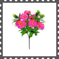 Искусственные цветы Букет Георгины, 13 голов, 470 мм цвета микс