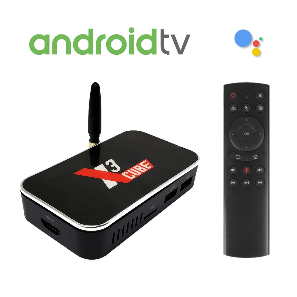 Ugoos X3 Cube 2/16 Android TV 9 + Аеропульт, Amlogic S905X3, Смарт ТВ Приставка, Smart TV Box (+ Налаштування), фото 1