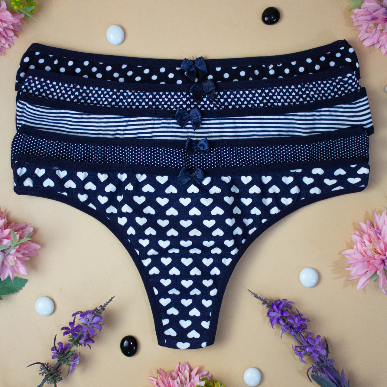 Труси жіночі стринги Nicoletta Туреччина XL | 5 шт.