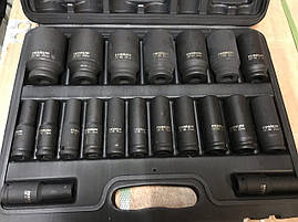 Набір головок до гайковерта FERRUM 1/2" 10-38 MM 20шт, фото 2