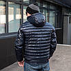 Демісезонна чоловіча куртка від виробника 48-58 темно-синій, фото 4