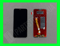 Дисплей Huawei Honor 10 із сенсором і сканером відбитка пальця, чорний (оригінальна матриця)