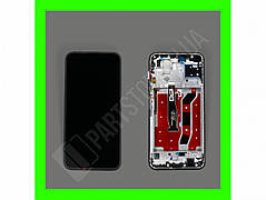 Дисплей Huawei P40 Lite / P20 Lite 2019 / Nova 6 SE / Nova 5i / Nova 7i з сенсором та рамкою, чорний (оригінальні комплектуючі)