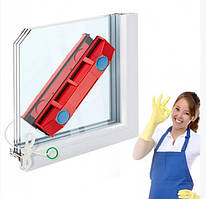 Двостороння магнітна щітка для миття вікон Magnet Glass Cleaner The Glider ART-0266
