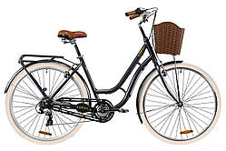 Жіночий міський велосипед з багажником і кошиком DOROZHNIK CORAL AL PH 28"(сірий)