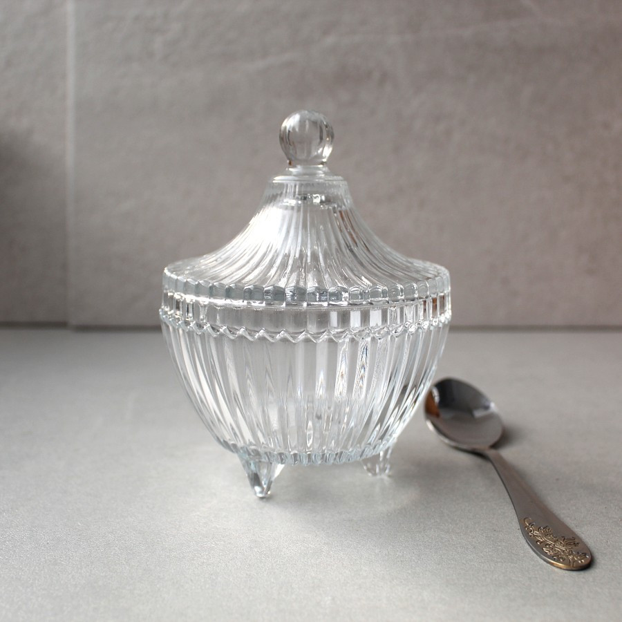 Скляна цукорниця з кришкою HLS "Лафает" (5453)